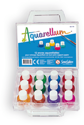 Sentosphère aquarelle Aquarellum mini valisette aquarelle 12x5 ml