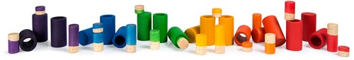 Grapat coffret de jeu LO figurines en bois 36 pièces couleurs de base