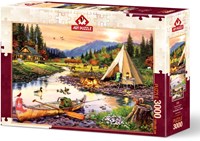 Art Puzzle puzzle Camping Friends - 3000 pièces-2
