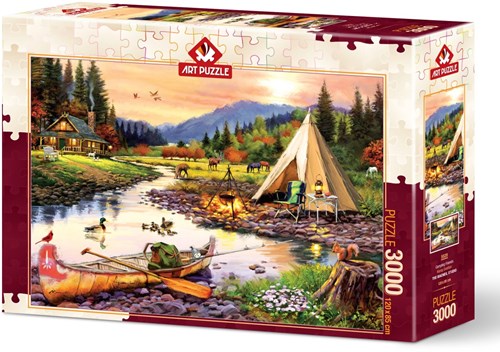 Art Puzzle puzzle Camping Friends - 3000 pièces-2
