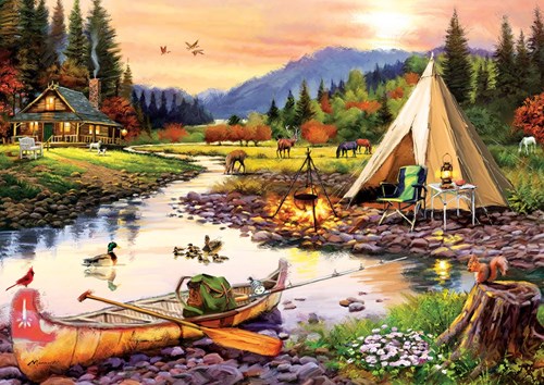 Art Puzzle puzzle Camping Friends - 3000 pièces