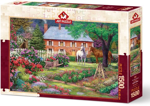 Art Puzzle Chuck Pinson - Equestrian Garden - 1500 pieces-2