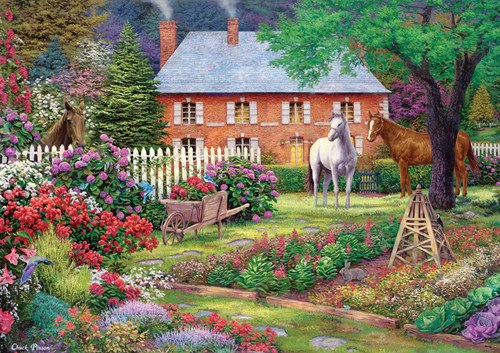 Art Puzzle Chuck Pinson - Equestrian Garden - 1500 pieces
