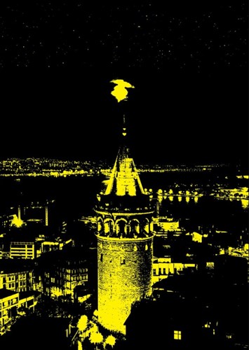 Art Puzzle Puzzle Neon Galata Tower 1000 Teile Puzzlespiel-2