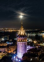 Art Puzzle Puzzle Neon Galata Tower 1000 Teile Puzzlespiel