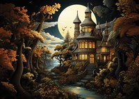 Art Puzzle puzzle Rokoko Landhaus - 2000 pièces de plaisir