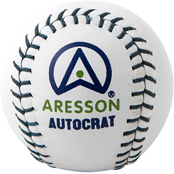 Aresson balle de rounders blanche - balle en cuir pour le jeu en plein air