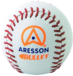 Aresson balle de rounders blanche - Bullet balle d'entraînement en cuir
