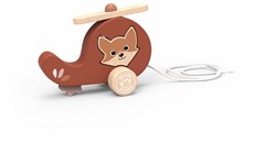 Speedy Monkey hélicoptère à tirer en bois - coloré et éducatif
