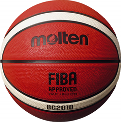 Molten 2010 Deep Channel Basketball - Tan/White - 5