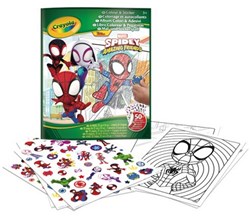 Crayola Malbuch und Sticker Spidey - kreatives Spielzeug für Kinder
