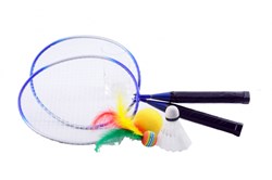 Twisk set de badminton mini pour enfants et adultes - jeu d'extérieur amusant