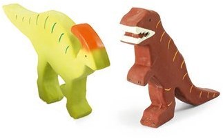 Tikiri jouet dino caoutchouc naturel Parasaurolophus bébé-3