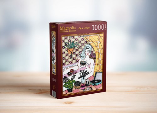Magnolia Puzzle Bad und Cerealien - 1000 Teile Puzzle Spiel-2