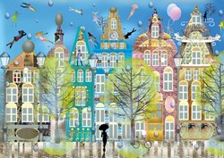Yazz puzzle Belgian City - puzzle 1000 pièces multicolore
