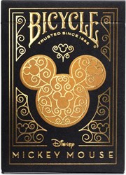 Bicycle Spielkarten Disney Mickey Mouse Black Gold - Premium Pokerkarten