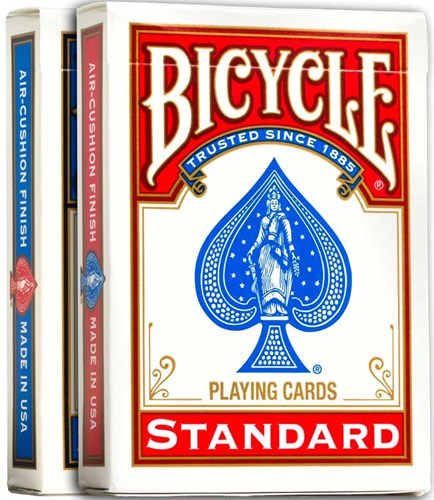 BICYCLE STANDARD 2-PACK RED AND BLUE PLAYING CARDS