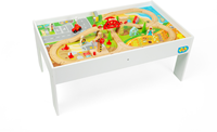 BigJigs circuit de train en bois - table de jeu et d'activités pour enfants