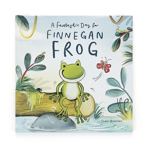 Jellycat livre pour enfants Finnegan Frog - aventure joyeuse illustrée