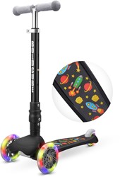 BOLDCUBE Teeny Fold 3-Rad-Roller / Kinder Roller – Rakete - ab 2, 3 und 4 Jahre