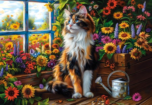 Castorland Blooming Cat Meditation - 1,000 pieces