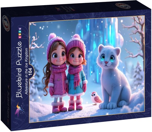 Bluebird Puzzle puzzle aventure royaume de glace 104 pièces carton-2