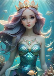 Bluebird Puzzle Kinderpuzzle Beautiful Mermaid - 300 Teile Meerjungfrau