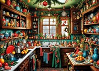 Bluebird Puzzle Country Kitchen Christmas - 1,500 pieces