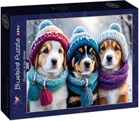 Bluebird Puzzle Puzzle Doggies in the Winter - 300 Teile Winterspaß-2
