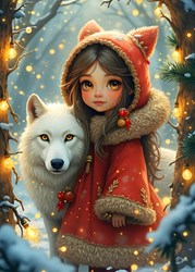 Bluebird Puzzle Puzzle My Friend the Wolf 300 Teile Karton