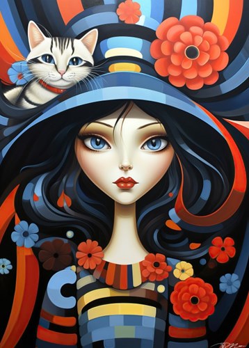 Bluebird Puzzle Puzzle Portrait Women And Animals - 300 Teile