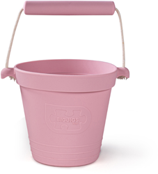 BigJigs Silikon Spielzeug Eimer blush pink - flexibel und langlebig