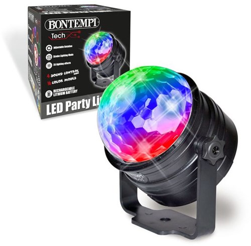 Bontempi Discokugel LED Party Licht mit Fernbedienung und Batterie