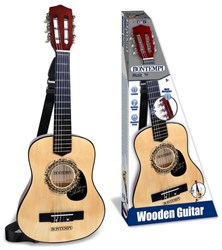 Bontempi guitare en bois pour enfants 75 cm avec bandoulière - jouet musical