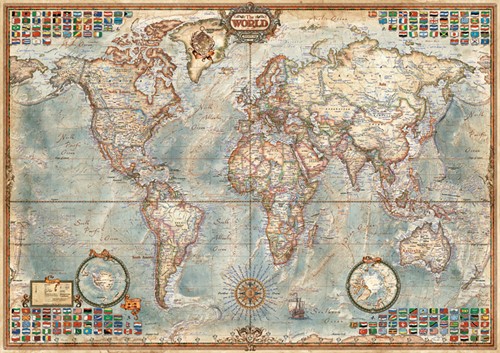 Carte du monde Educa (1500)