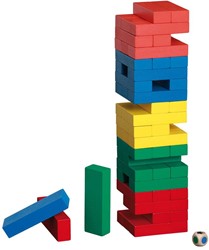 Philos jeu en bois Falling Tower - couleur