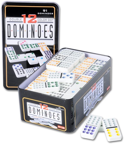 Longfield Games Domino Doppel 12 in der Dose 250103