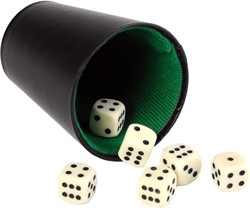 Engelhart Dice Cup noir 300603