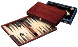 Philos Holz Backgammon Kassette Naxos klassisches Brettspiel Set