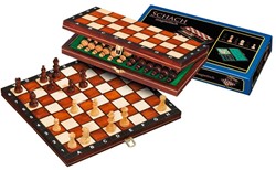 Cassette d'échecs Philos Reis Champ 30 mm, hauteur roi 48 mm magnétique