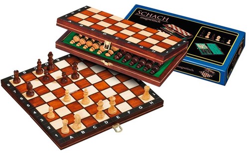 Philos Reis Schachkassette Feld 30 mm, Königshöhe 48 mm magnetisch