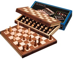 Philos Travel Chess Cassette in Book Form Champ 32 mm, hauteur du roi 60 mm