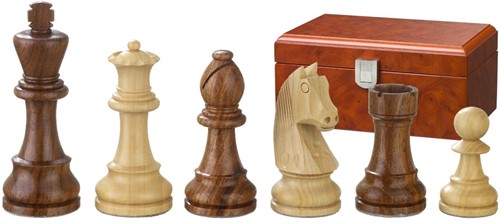 Philos 2184 - Schachfiguren Artus, Königshöhe 70 mm, doppelt gewichtet, in Figurenbox