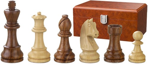 Philos 2188 - Schachfiguren Artus, Königshöhe 95 mm, doppelt gewichtet, in Figurenbox