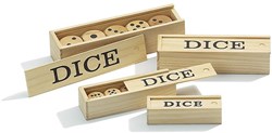 Philos Houten Dobbelsteen Set D6 20mm (5 stuks)