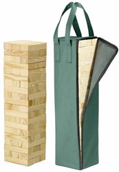 Philos 3310 - Party Wackelturm 60 cm hoch, mit 60 Spielsteinen und Tragetasche
