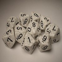 Chessex Arctic Camo Speckled D10 Dobbelsteen Set (10 stuks)