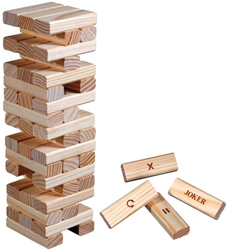 Philos 3278 - Action Tower Stapelspiele, Holz
