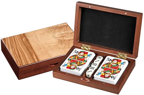 Philos Rommé, Spielkartenset mit Würfeln (5 Stück)