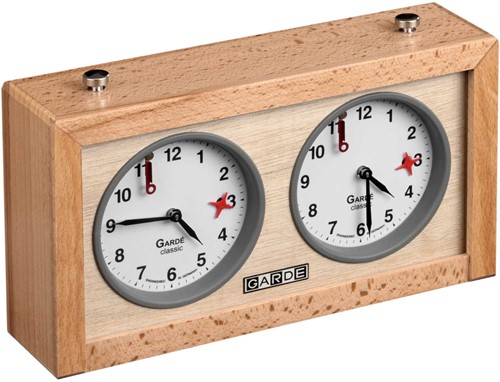 Schachuhr Garde Classic Holzgehäuse